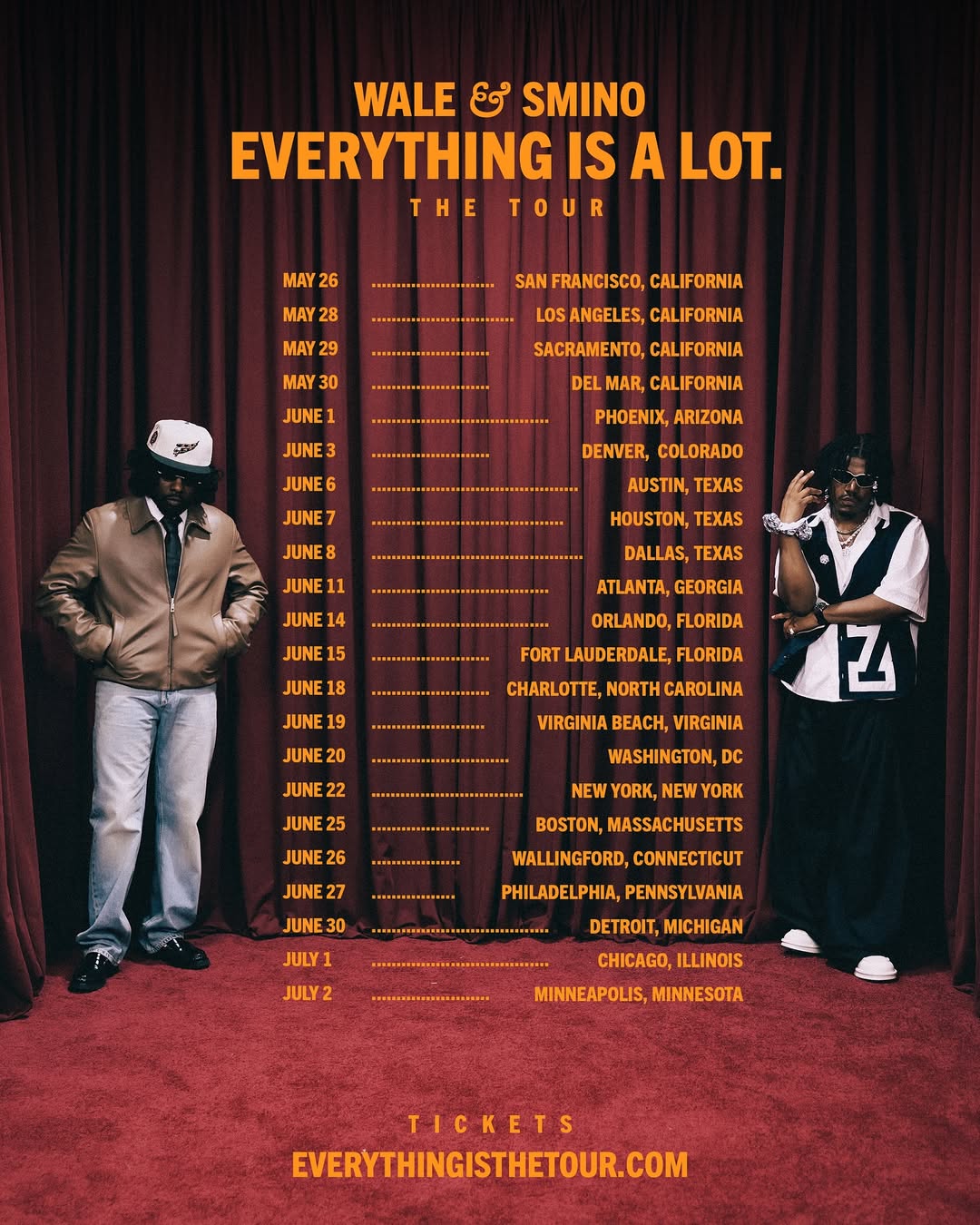 Wale Everything Is A Lot The Tour Poster 2026